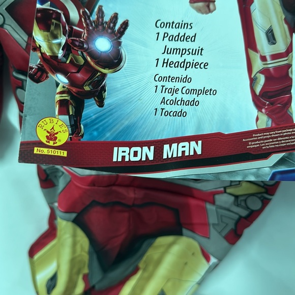 Avengers Ironman Halloween Costume, Jumpsuit and Mask, Boys 3T-4T - Picture 8 of 8